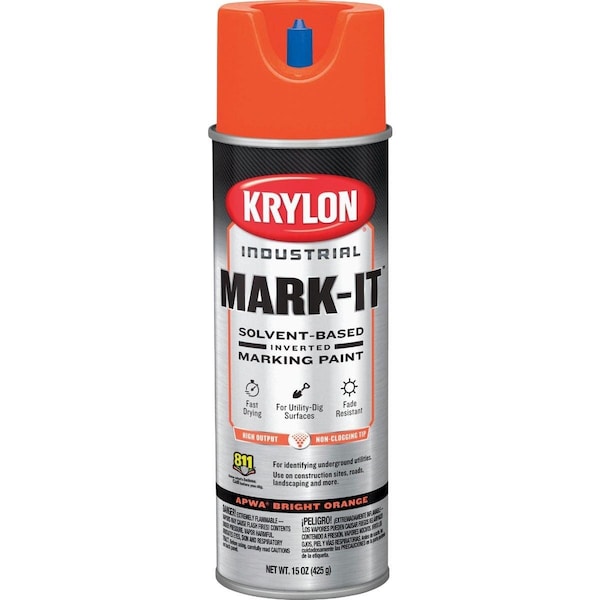 Mark-It Industrial SB APWA Bright Orange Inverted Marking Paint